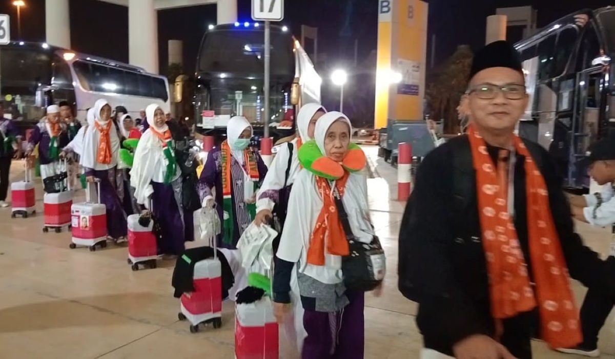 Jemaah haji tiba di Bandara King Abdul Aziz, Jeddah, untuk selanjutnya kembali ke Tanah Air.