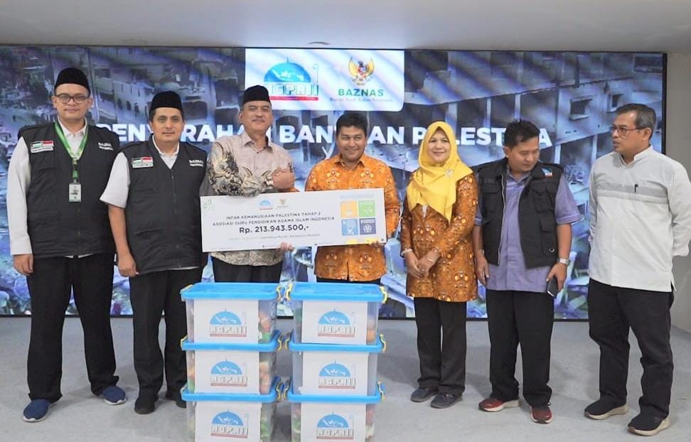 Asosiasi guru pendidikan Islam kembali salurkan bantuan untuk Palestina