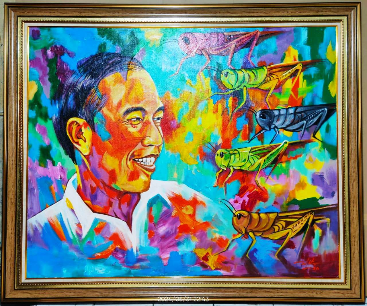 Kenangan Masa kecil Jokowi dalam Karya Lukisan Ekspresionis Realis