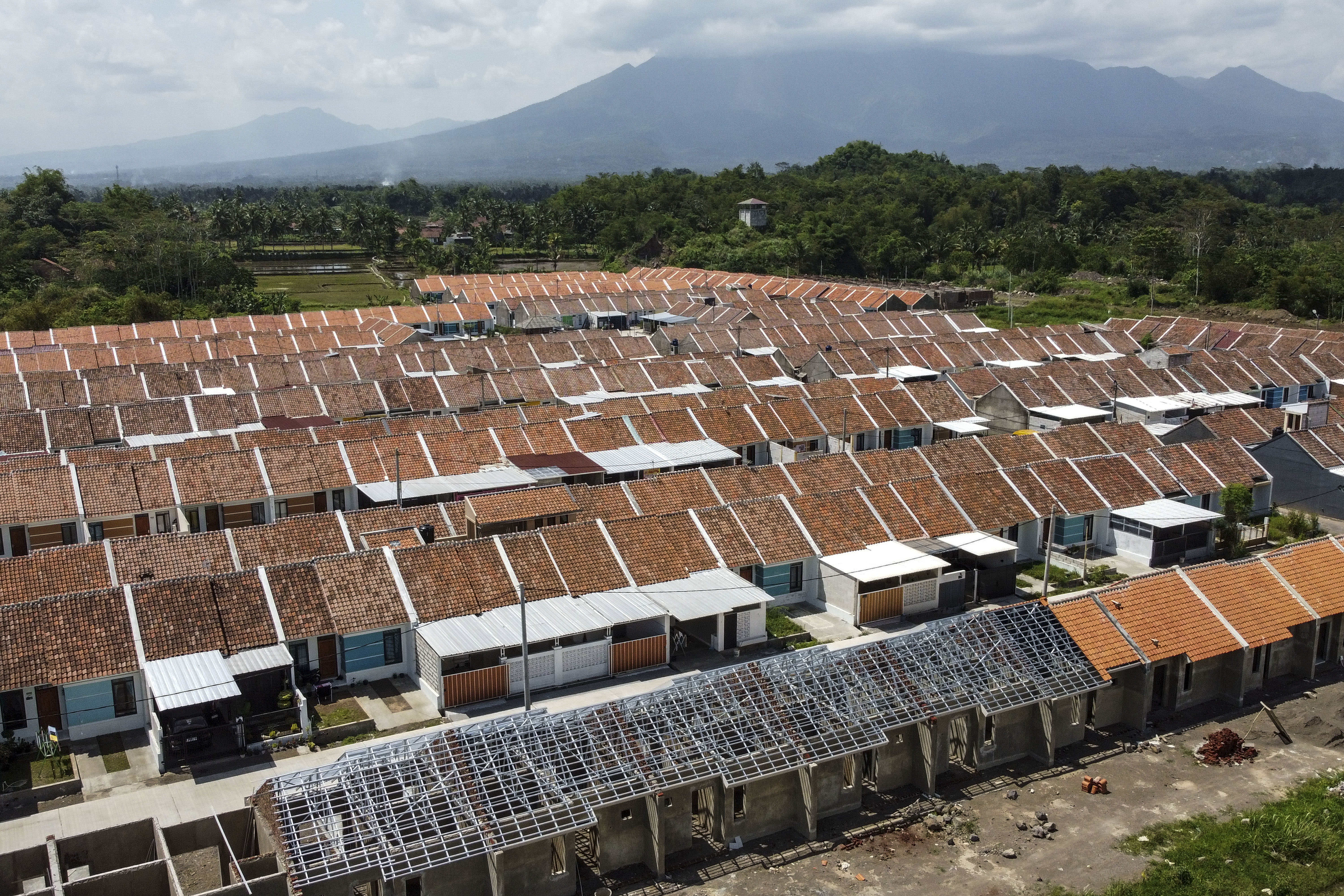 Foto udara perumahan subsidi di Bungursari, Kota Tasikmalaya