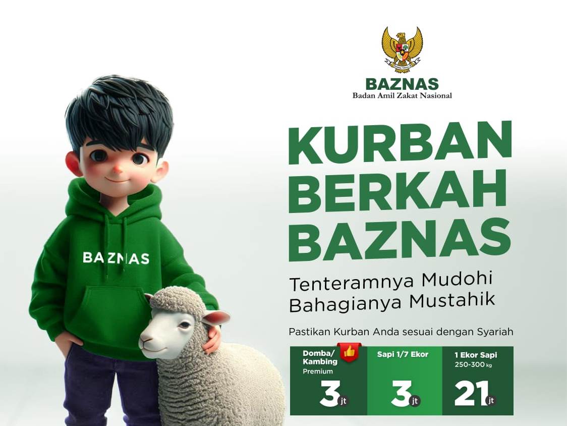 Layanan Gerai Kurban BAZNAS Hadir di 15 Mall Se-Jabodetabek