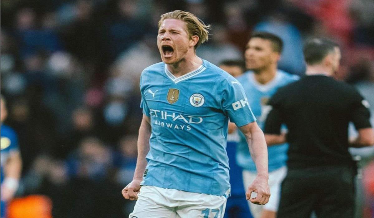 Gelandang Manchester City Kevin De Bruyne