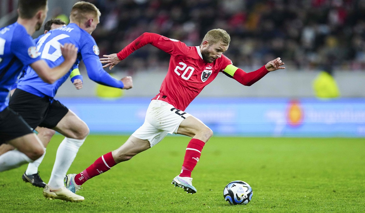 Kapten timnas Austria Konrad Laimer 