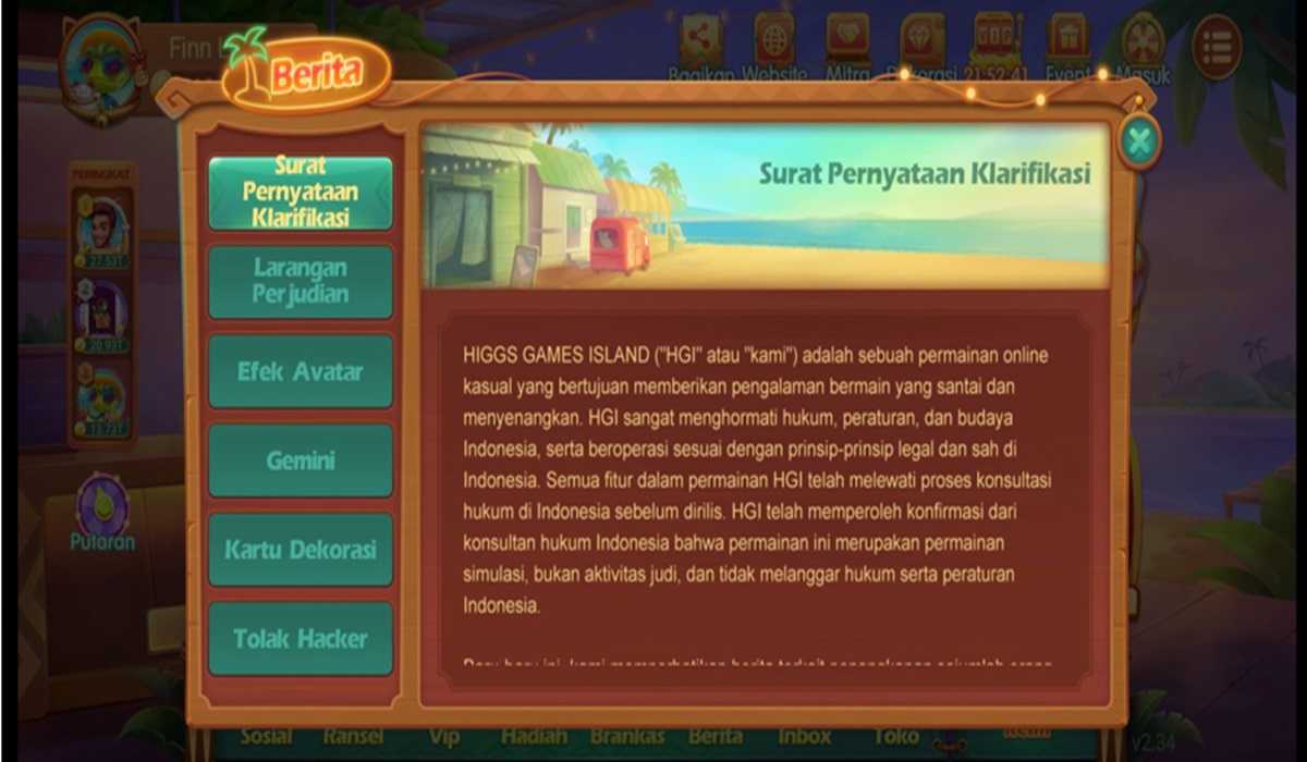 23 Tersangka Judi Online Ditangkap, Higgs Games Island Tegaskan Patuhi Hukum Indonesia
