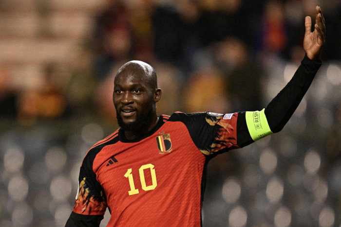 Striker Belgia Romelu Lukaku.