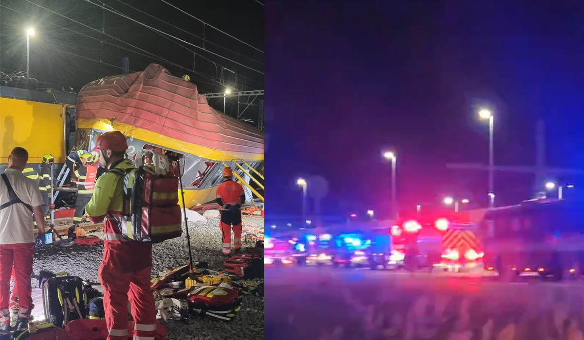 Sebuah tabrakan antara kereta penumpang dan kereta barang di Pardubice, Republik Ceko, menyebabkan empat orang tewas dan 26 terluka