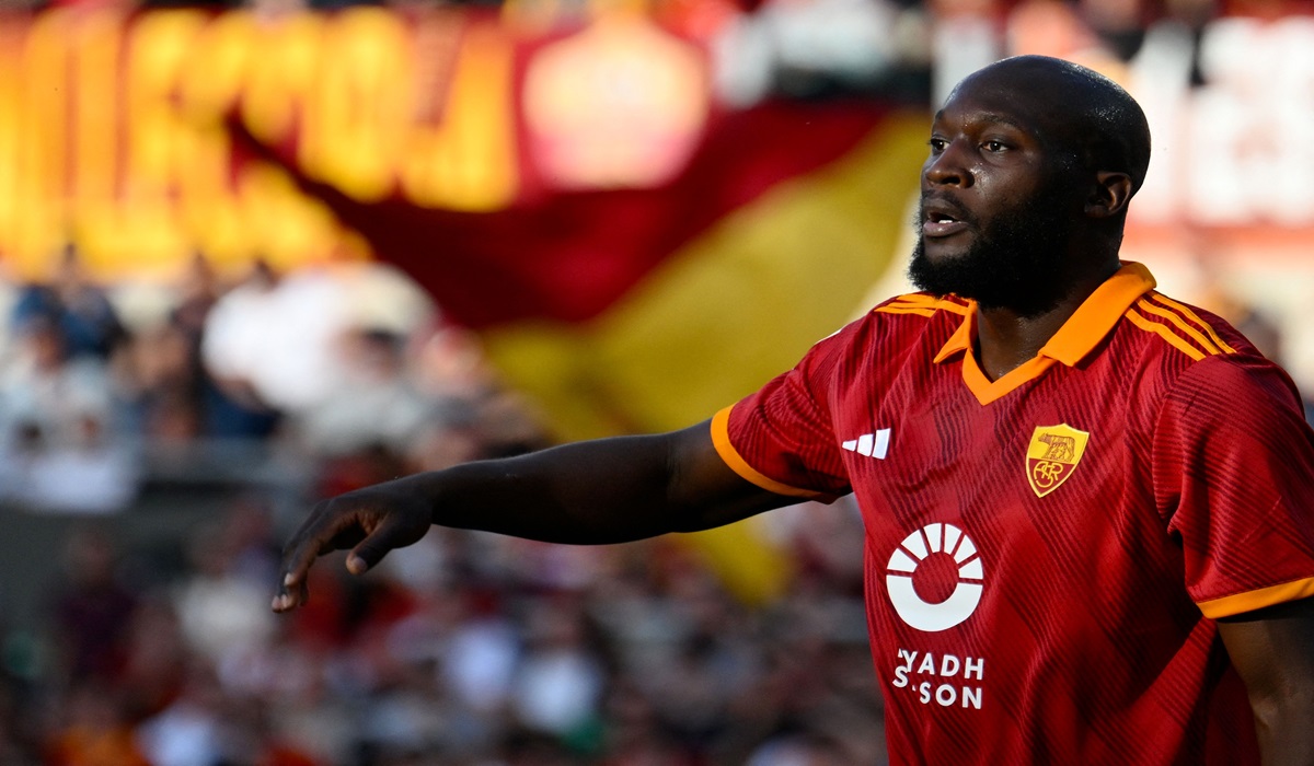 Penyerang Chelsea Romelu Lukaku, yang musim lalu bermain di AS Roma.