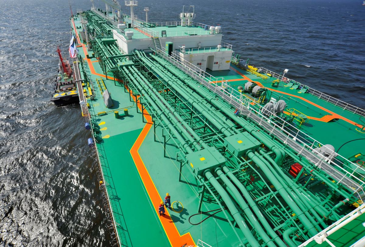 Galangan kapal jenis Very Large Gas Carrier (VLGC) milik Pertamina.