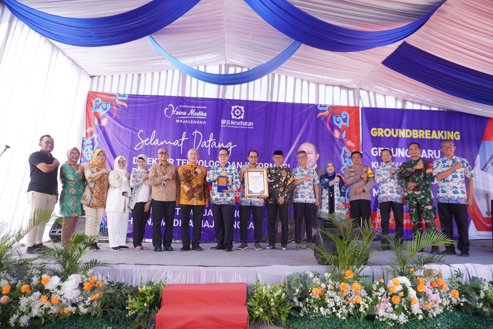 BPJS Kesehatan memberikan penghargaan kepada Klinik Utama Jantung Hasna Medika Majalengka