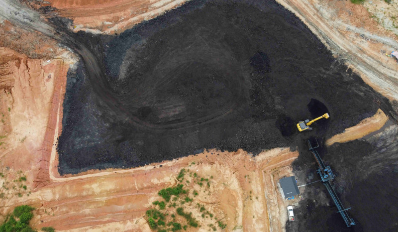 ilustrasi lokasi penambangan. 