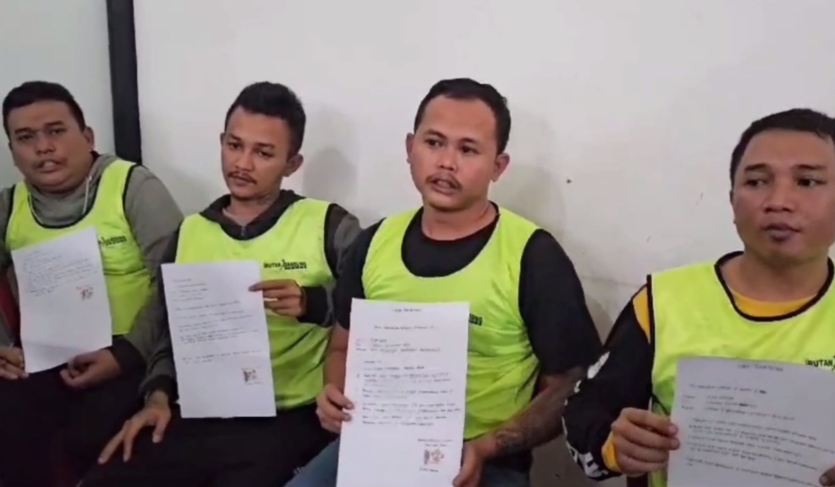 Empat terdakwa kasus pembunuhan Vina dan Eky di Cirebon tahun 2016.