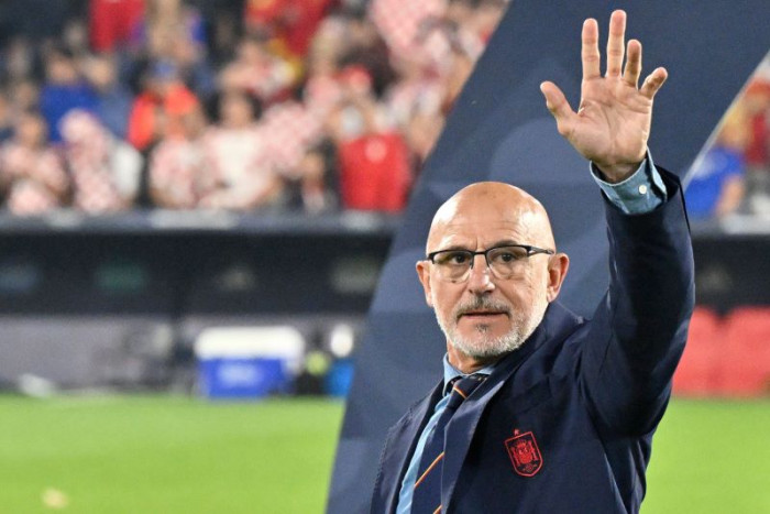 Pelatih timnas Spanyol Luis de la Fuente. 