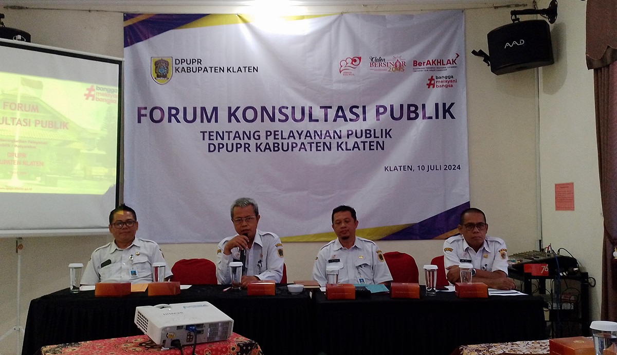 Dinas PUPR Kabupaten Klaten, Jawa Tengah, mengadakan FKP, Rabu (10/7) di Gayamprit, Klaten Selatan. 