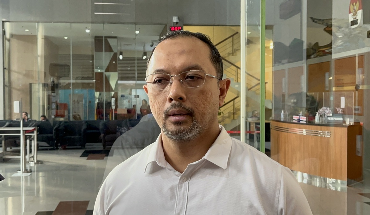 Juru bicara KPK Tessa Mahardhika Sugiarto di Gedung Merah Putih KPK, Jakarta Selatan, Kamis, (18/7).