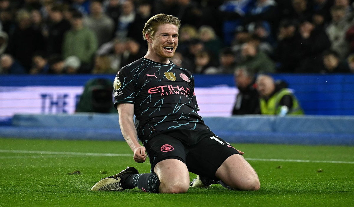 Gelandang Manchester City Kevin De Bruyne
