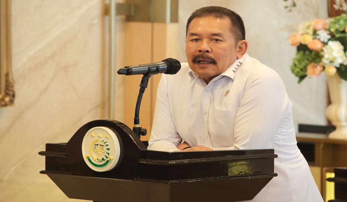 Jaksa Agung Sanitiar (ST) Burhanuddin memberikan pesan khusus kepada lima jaksa yang mendaftar Capim KPK