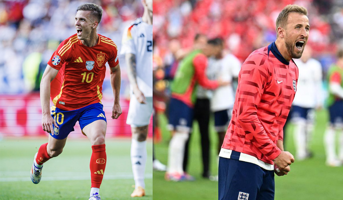Dani Olmo di kubu Spanyol dan Harry Kane di kubu Inggris berpeluang meraih penghargaan Sepatu Emas, jika mampu menambah pundi gol.