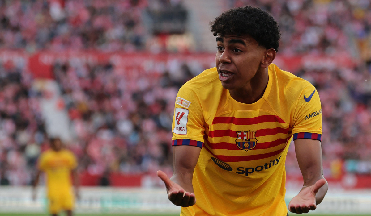 PEMAIN Timnas Spanyol Lamine Yamal, salah satu pencetak gol termuda di Euro 2024.