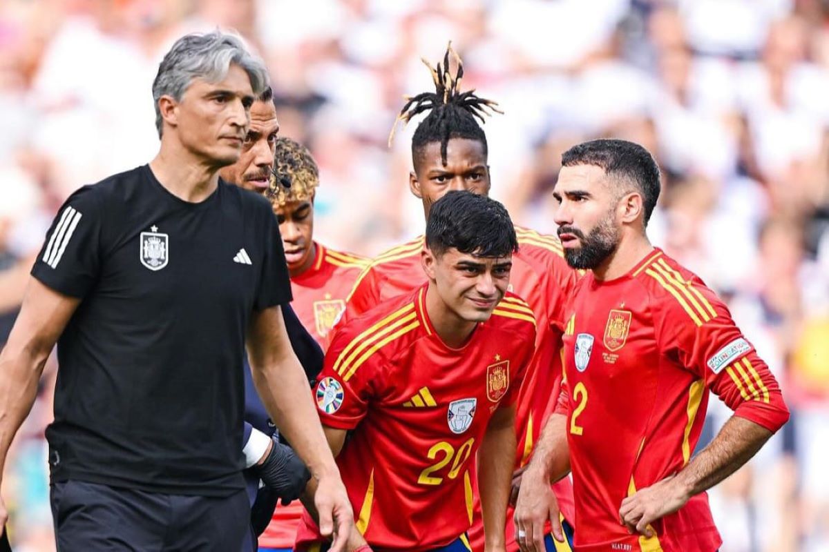 Gelandang Timnas Spanyol Pedri mengalami cedera.