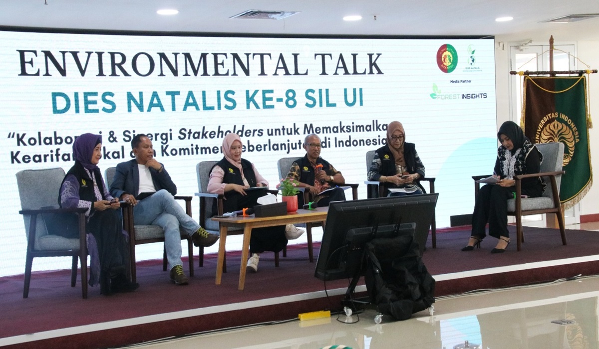 Environmental Talk yang digelar dalam rangka Dies Natalis ke-8 Sekolah Ilmu Lingkungan (SIL) Universitas Indonesia di Jakarta.