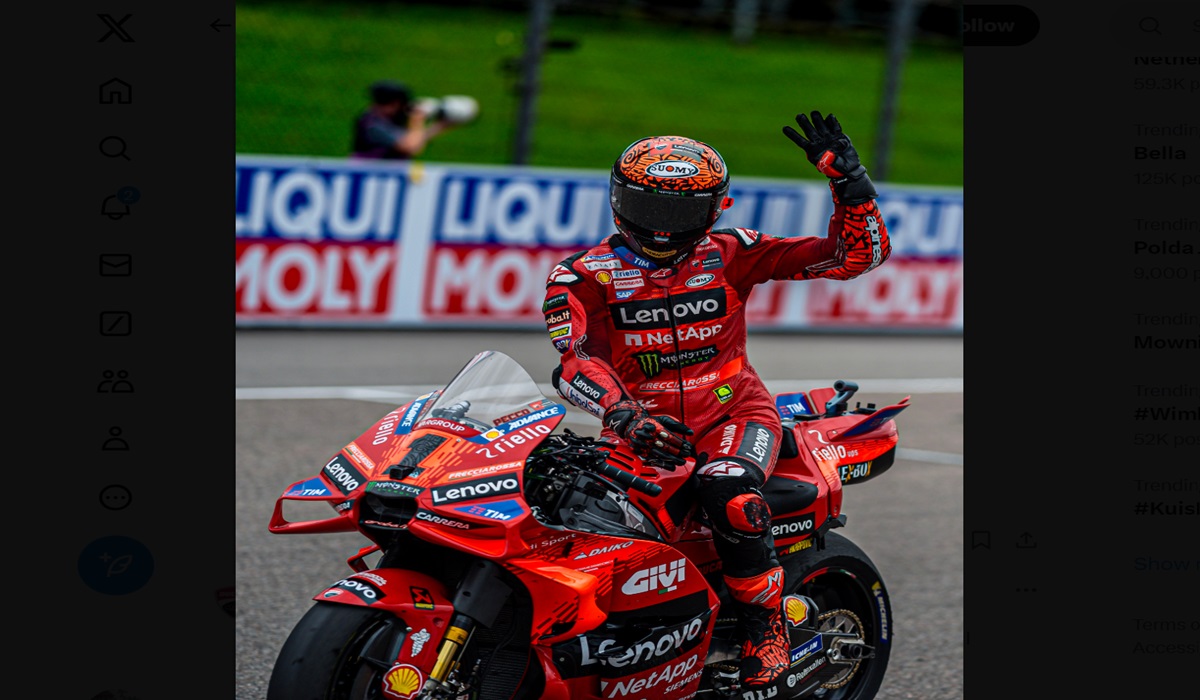 Pembalap Ducati Lenovo Francesco Bagnaia