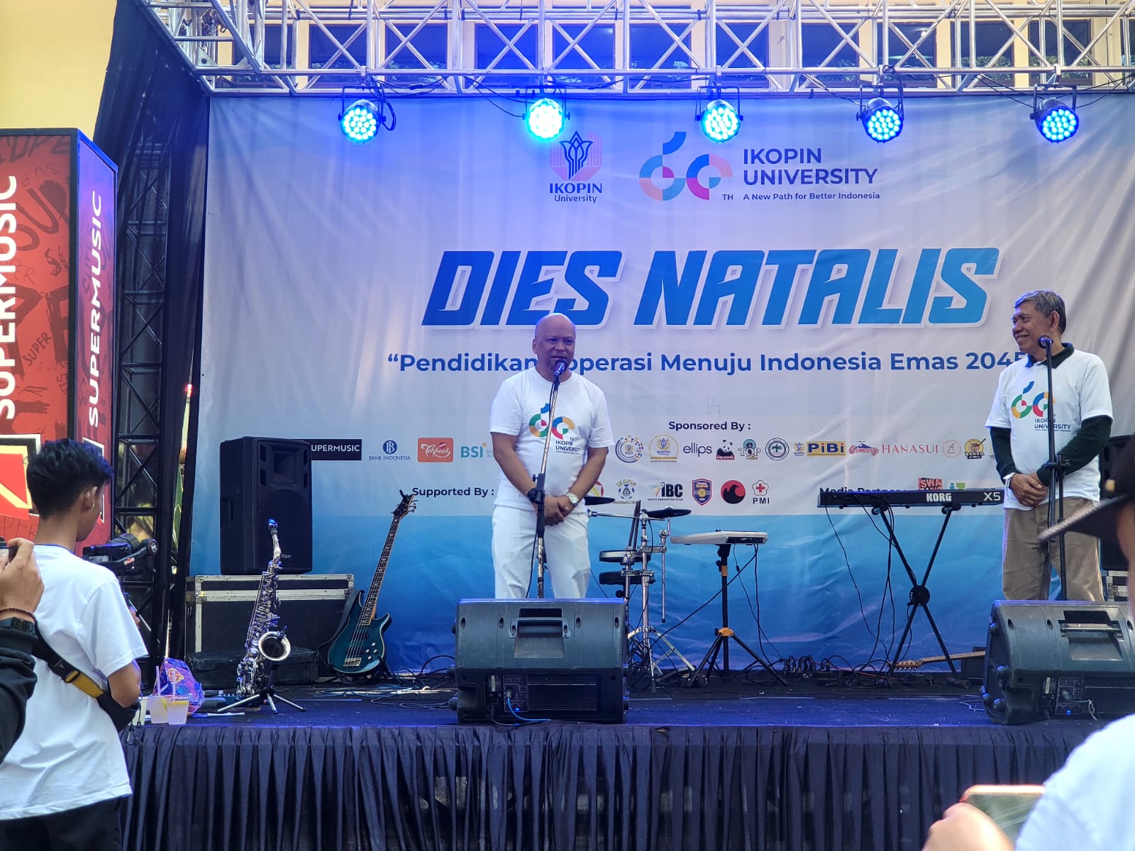 Ilham Habibie dalam Dies Natalis Kampus Ikopin University di Jatinangor, Kabupaten Sumedang