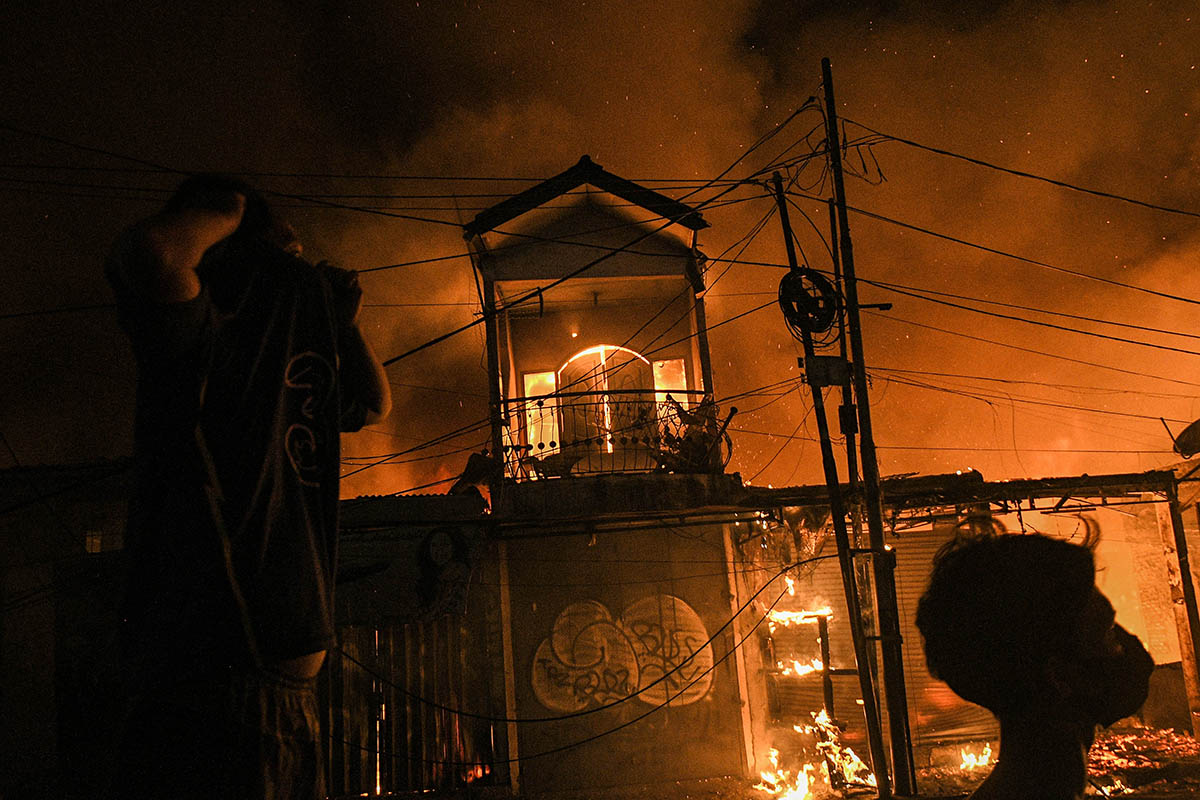 Ilustrasi kebakaran.