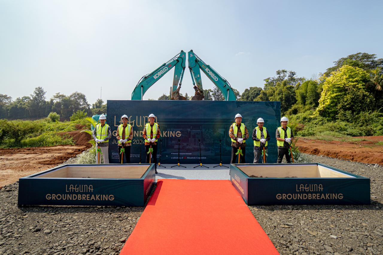 Groundbreaking klaster Laguna di Depok.