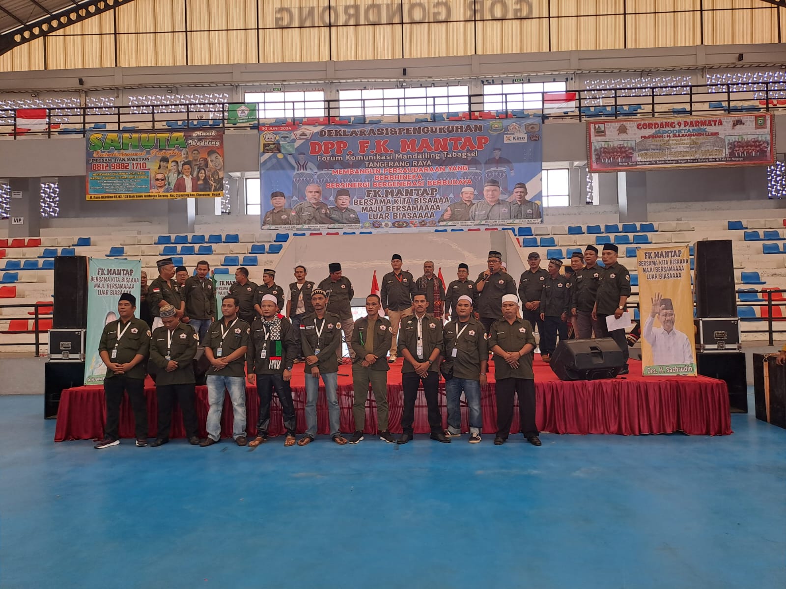 Deklarasi Forum Komunikasi Mandailing Tabagsel (FK Mantap) di GOR Gondrong, Tangerang, Banten.