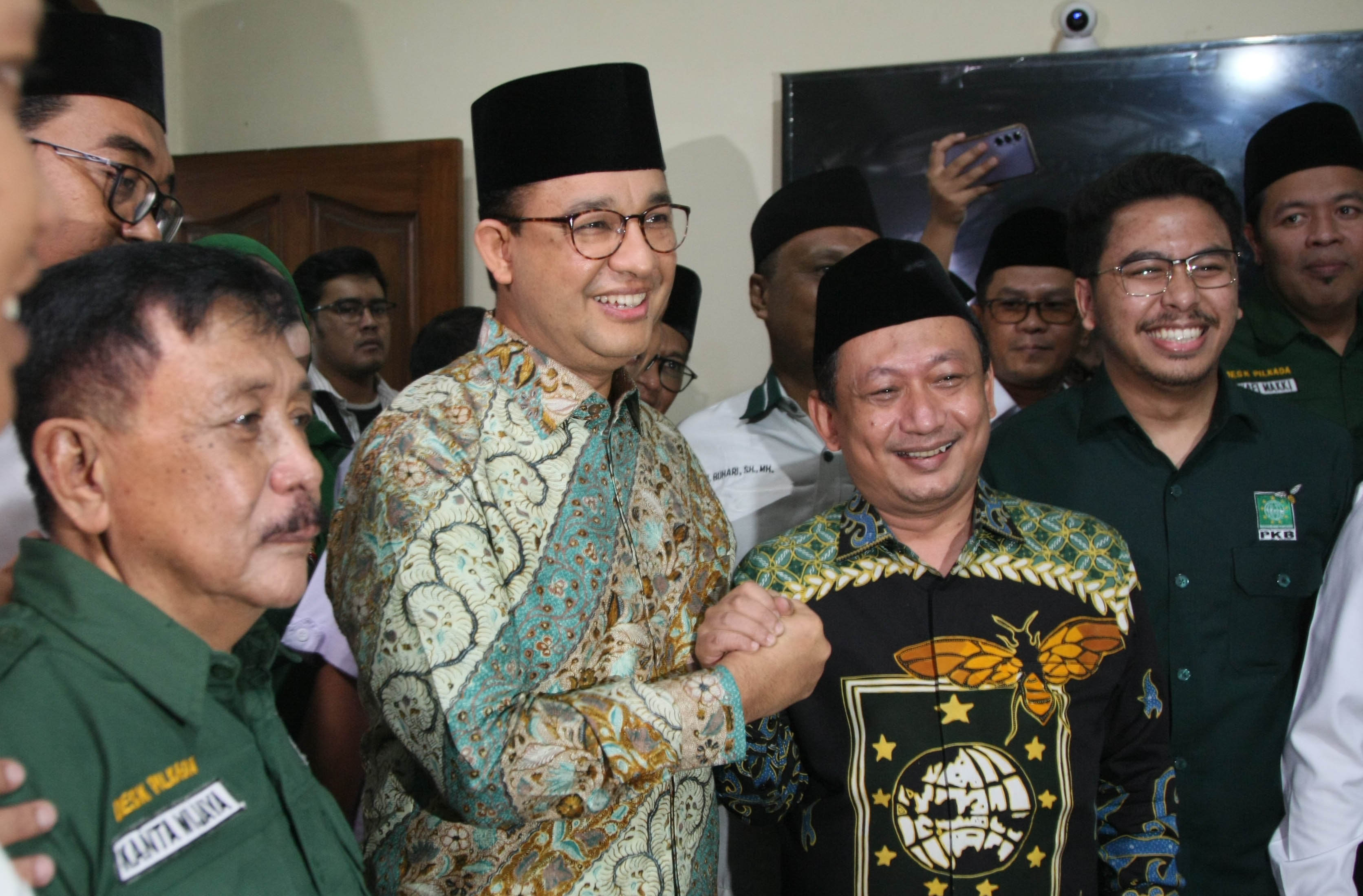 Mantan Gubernur DKI Jakarta periode 2017-2022, Anies Baswedan disambut para kader PKB