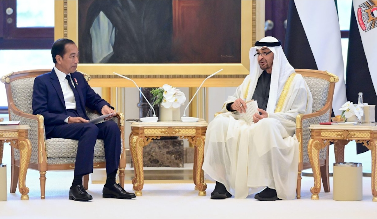 Presiden Joko Widodo mengadakan pertemuan bilateral dengan Presiden Mohamed bin Zayed Al Nahyan (MBZ) 
