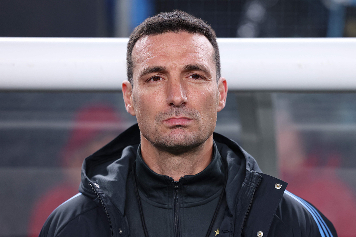 Pelatih timnas Argentina Lionel Scaloni.