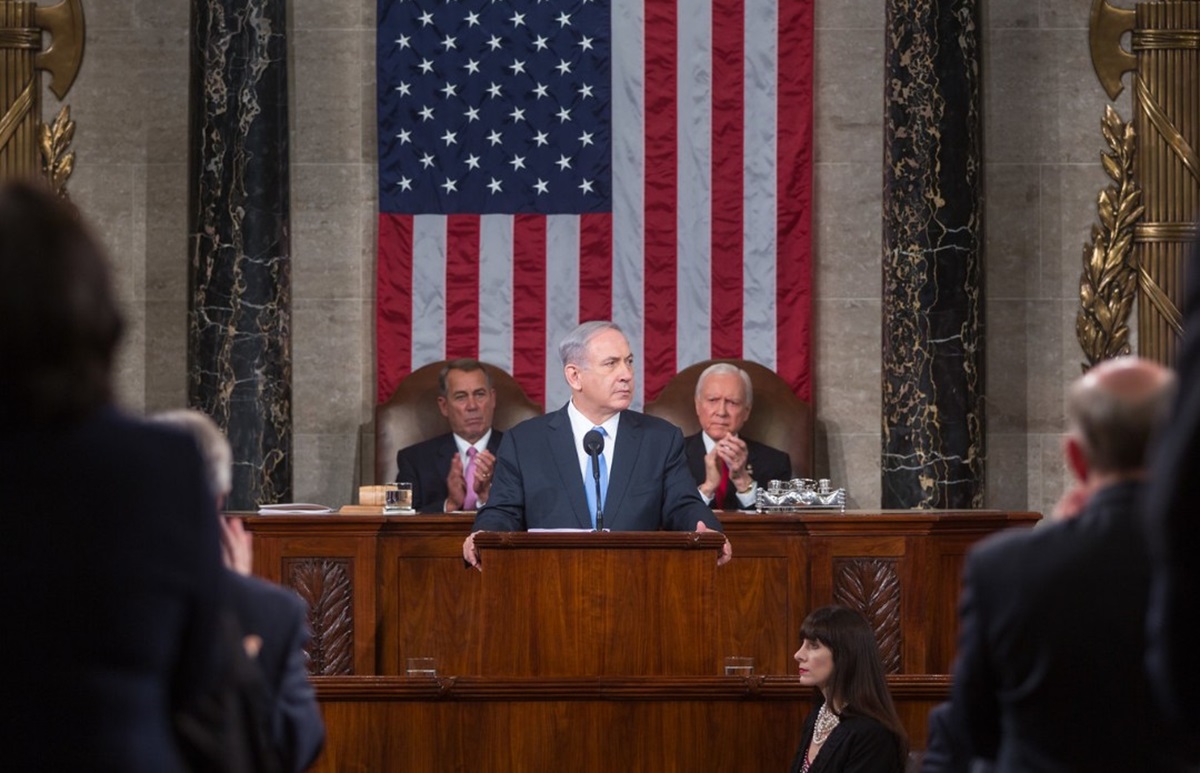 Perdana Menteri Israel Benjamin Netanyahu berusaha mendapatkan dukungan berkelanjutan untuk perang di Gaza. 