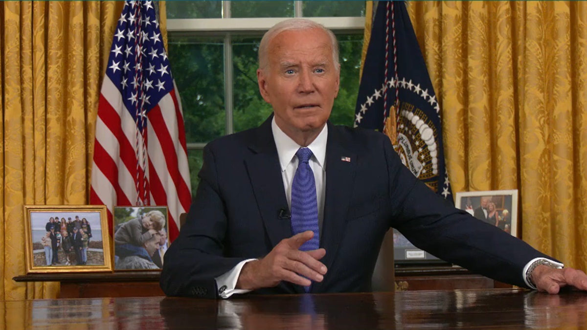 Dalam pidato dari Gedung Putih, Biden menyatakan keputusan ini merupakan langkah untuk 