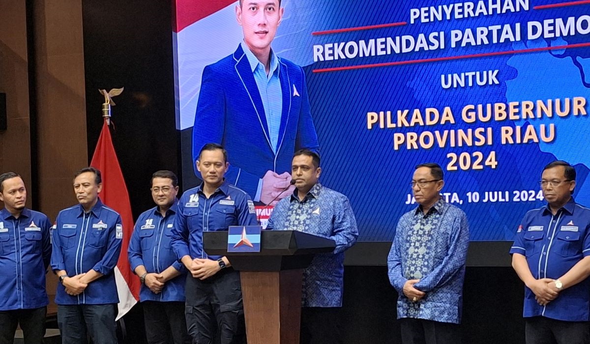 Partai Demokrat resmi mengusung M Nasir-M Wardan sebagai calon gubernur (cagub) dan calon gubernur (cawagub) Pilkada Riau 2024. 