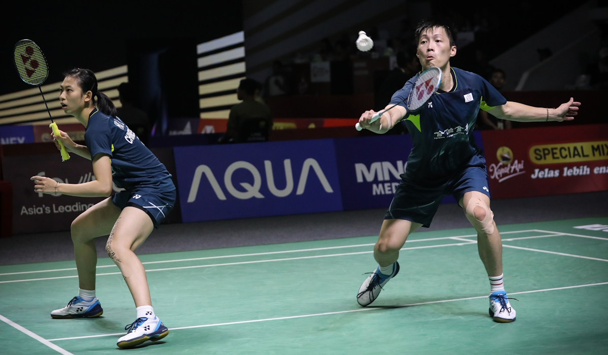 Pebulu tangkis ganda campuran Indonesia Rinov Rivaldy/Pitha Haningtyas Mentari 