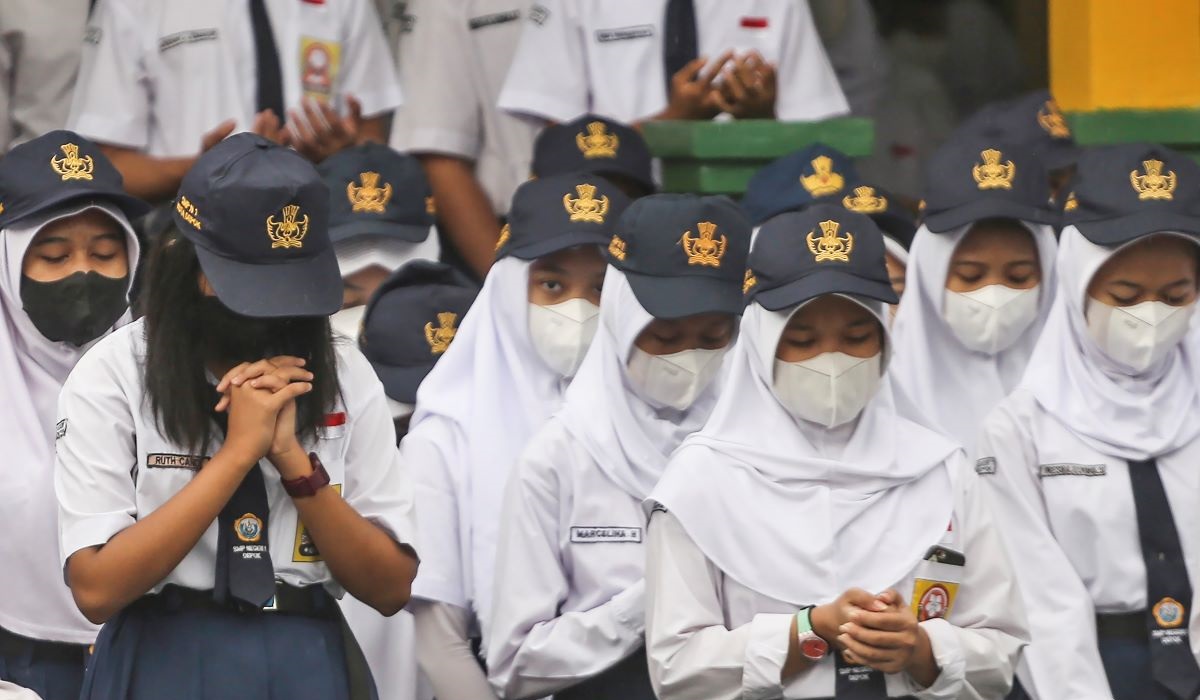 Ilustrasi siswa SMPN 1 Depok.