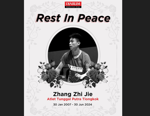 Pebulu Tangkis Tiongkok Meninggal Saat Berlaga Pada Kejuaraan Asia Junior Yogyakarta