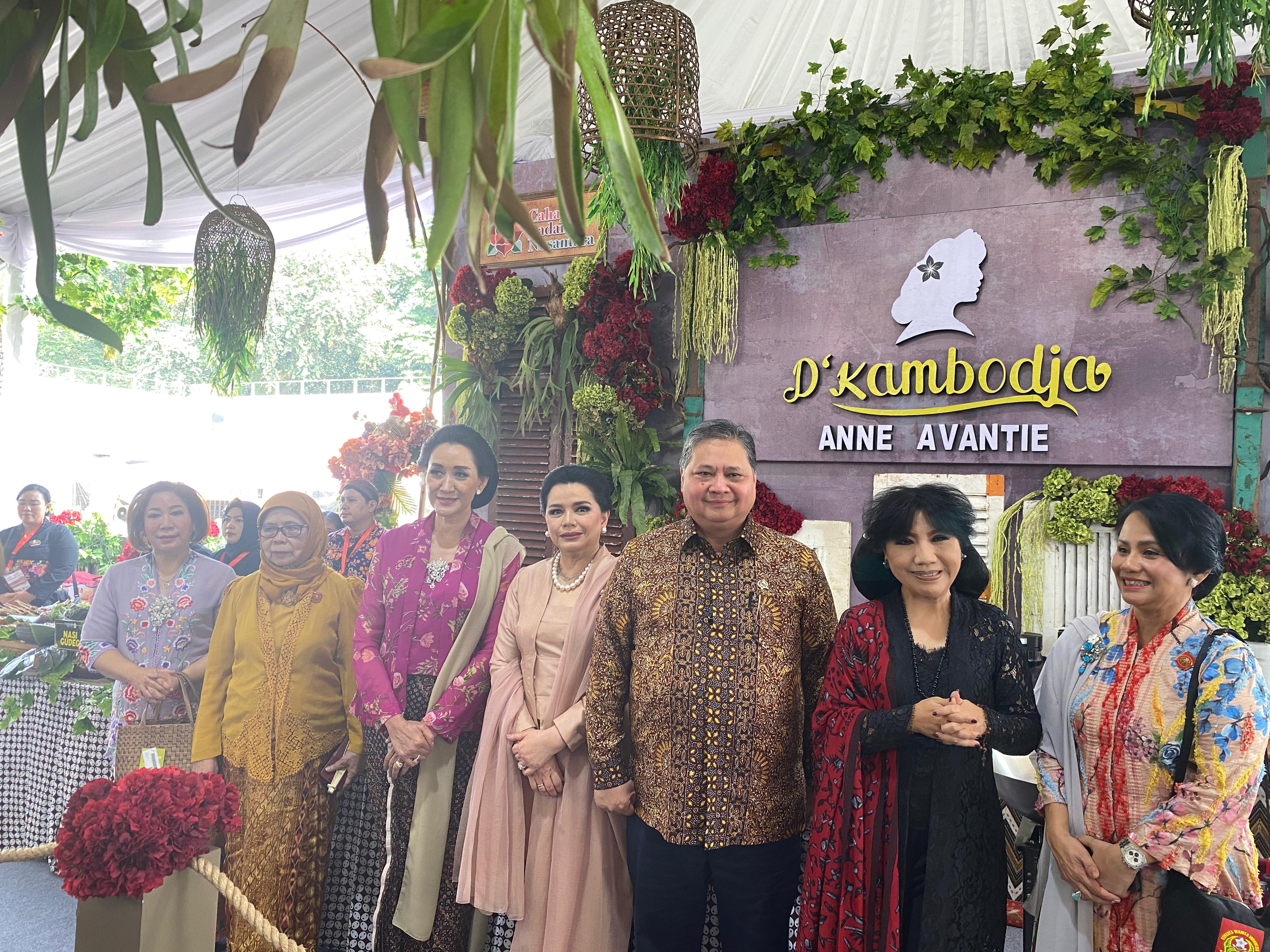 Menko Airlangga Hartarto usai membuka Kowani Expo di Jakarta, Selasa (23/7).