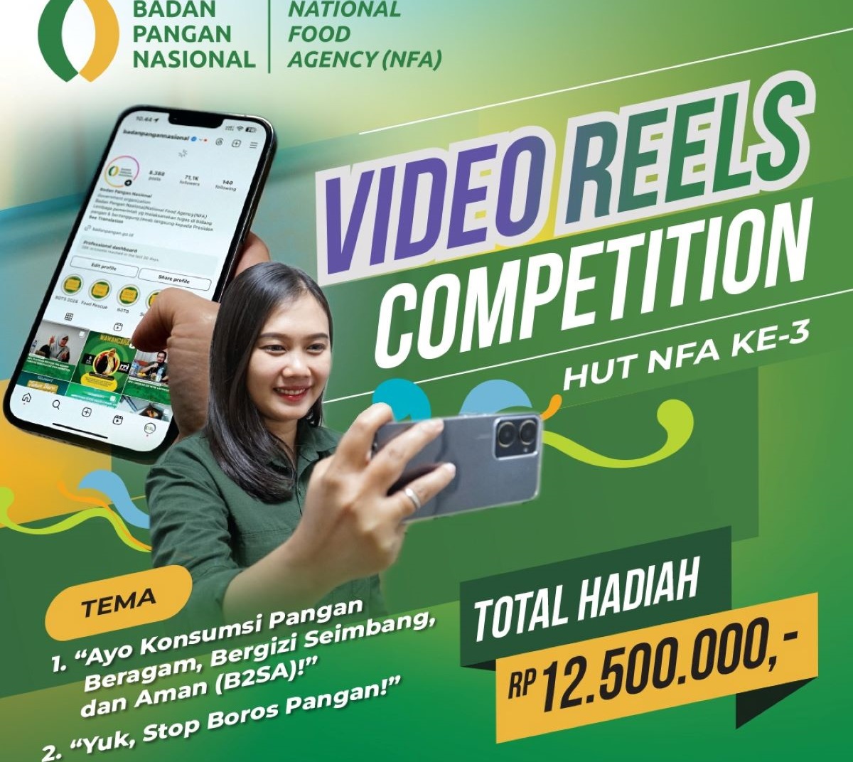 Bapanas mengumumkan peluncuran kompetisi video Instagram Reels yang menarik untuk merayakan ulang tahunnya yang ke-3.