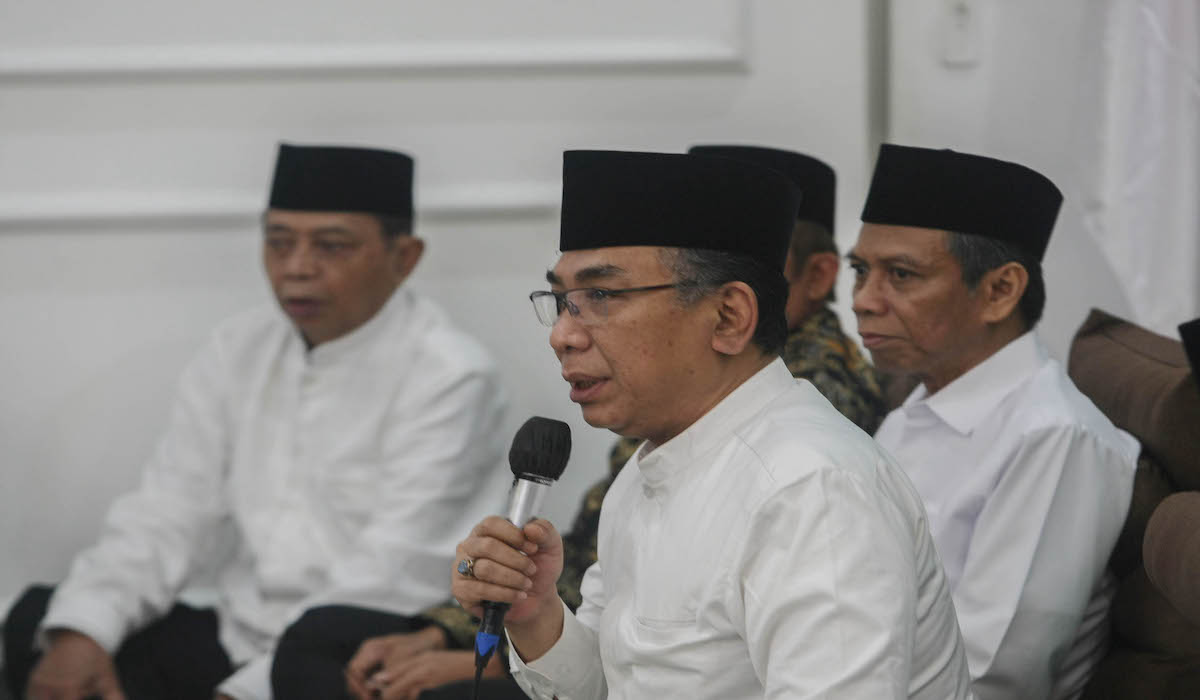 Ketua Umum Pengurus Besar Nahdlatul Ulama (PBNU) Yahya Cholil Staquf