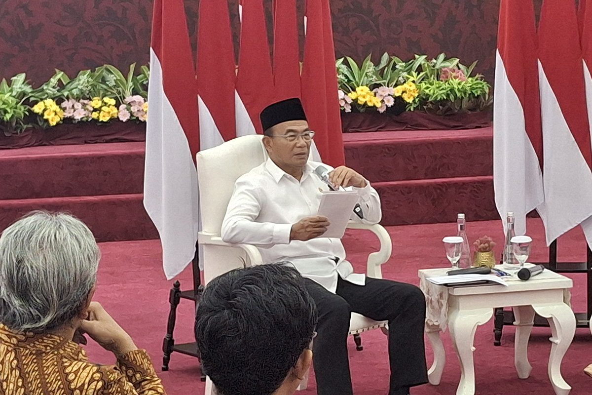 Menteri Koordinator bidang Pembangunan Manusia dan Kebudayaan (Menko PMK) Muhadjir Effendy.