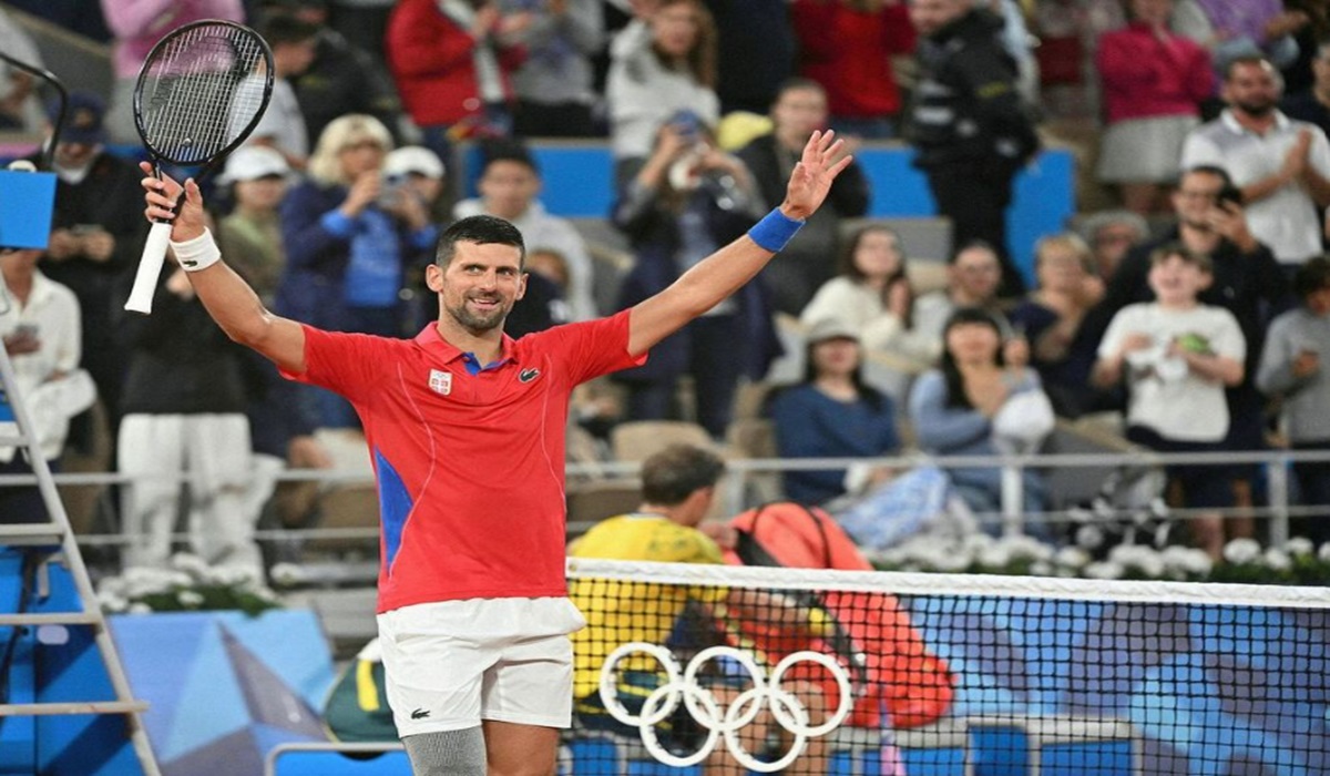 Petenis Serbia Novak Djokovic 