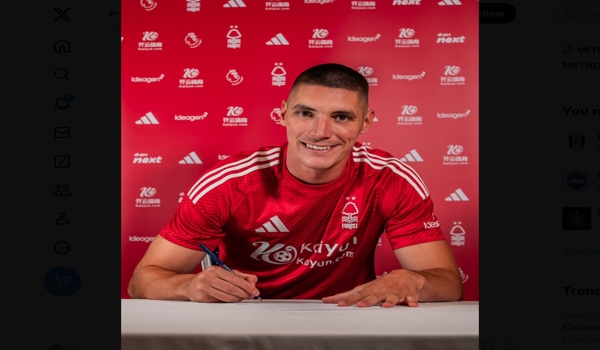 Nottingham Forest Datangkan Nikola Milenkovic dari Fiorentina
