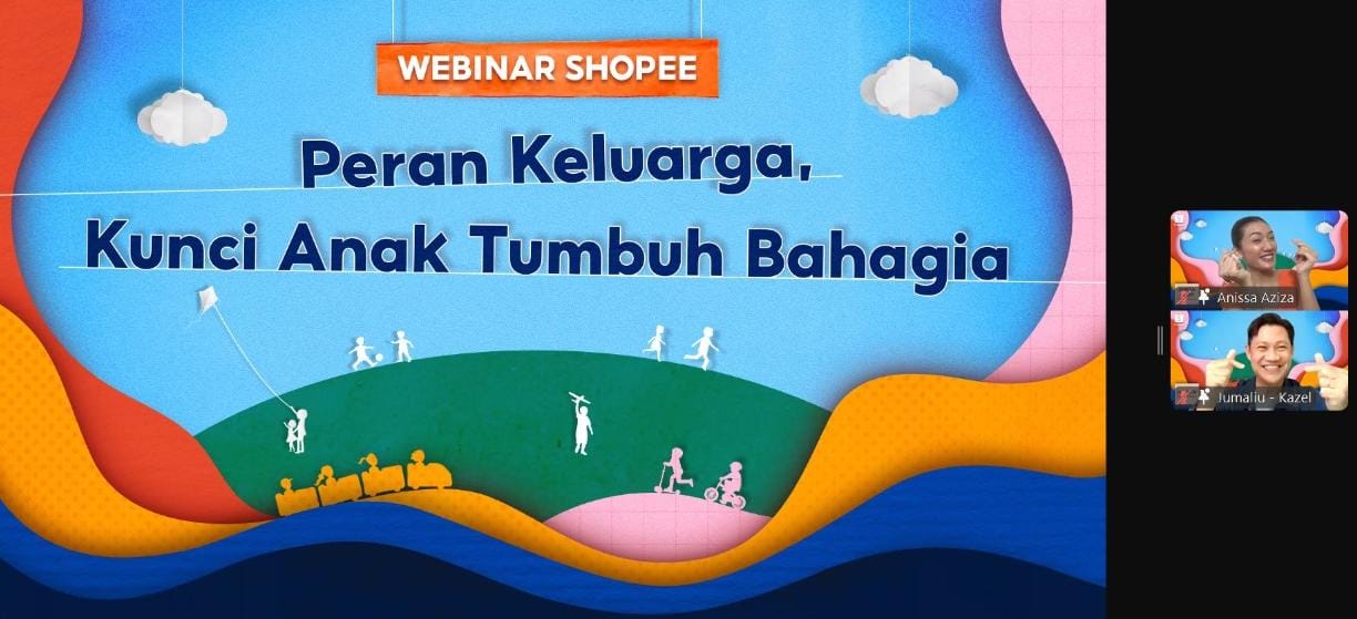 Tangkapan layar webinar shopee