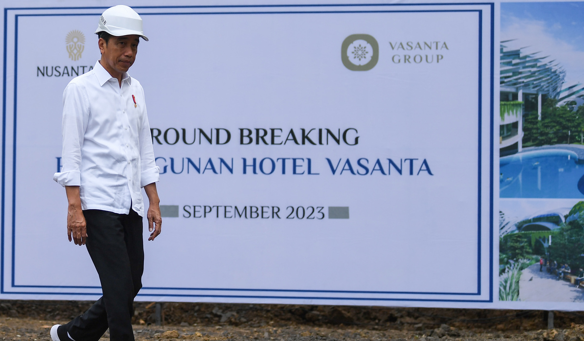 Presiden Jokowi di IKN.