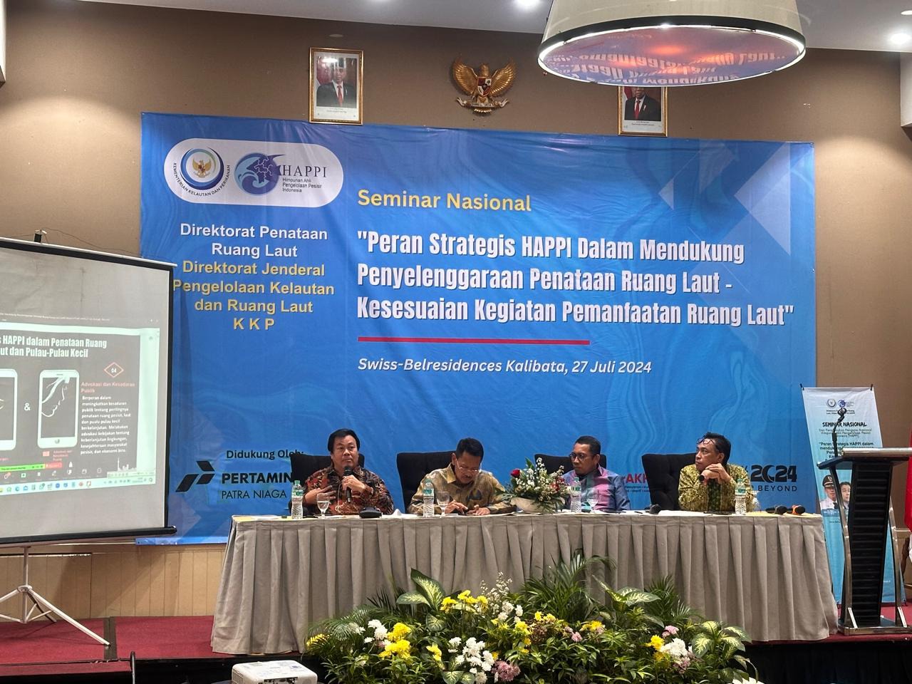 Para pengurus HAPPI yang baru saja dilantik diharapkan  berperan dan ambil bagian dalam kebijakan pembangunan kelautan Indonesia