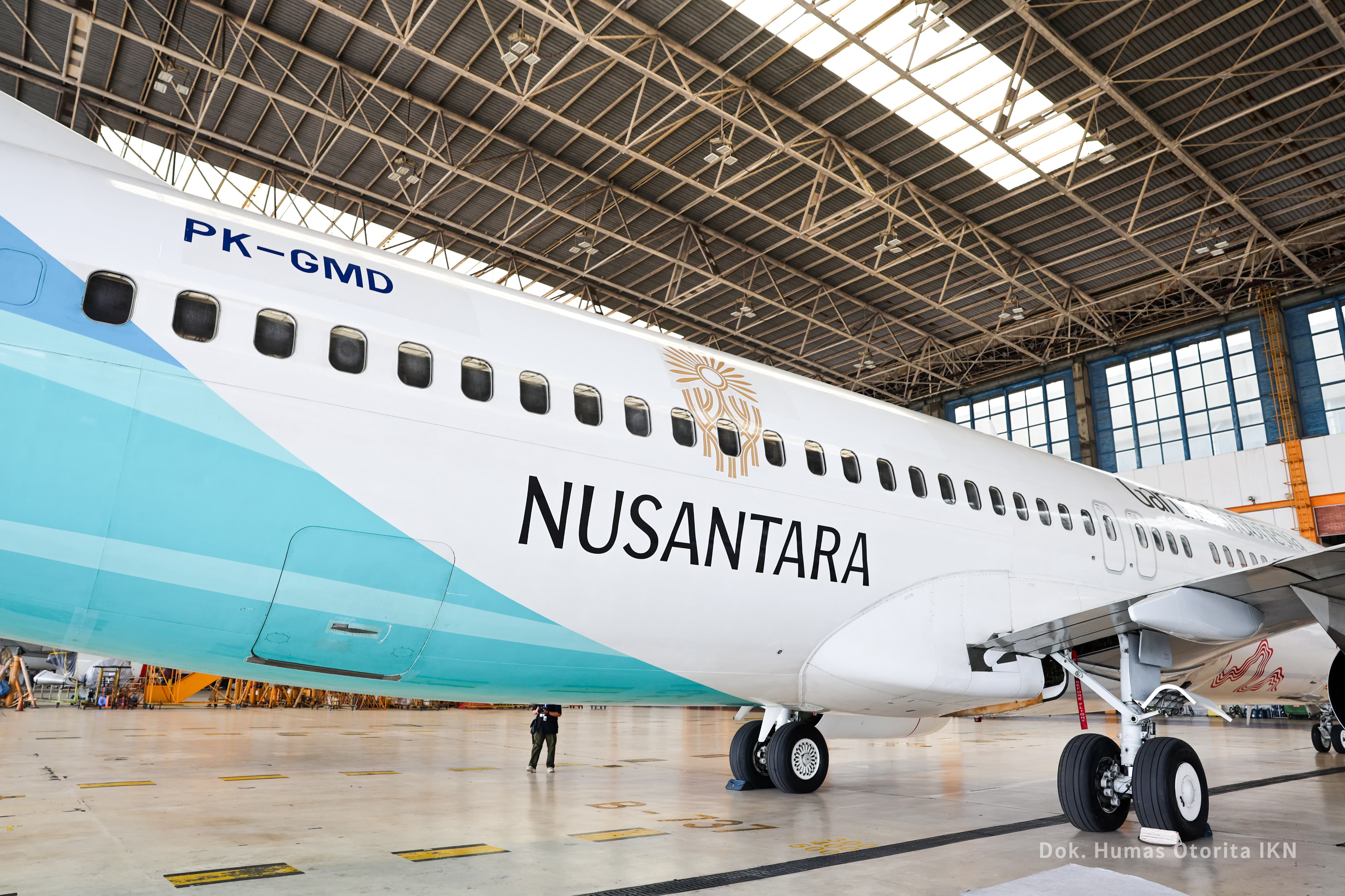 Pesawat Garuda Indonesia berlivery khusus Nusantara