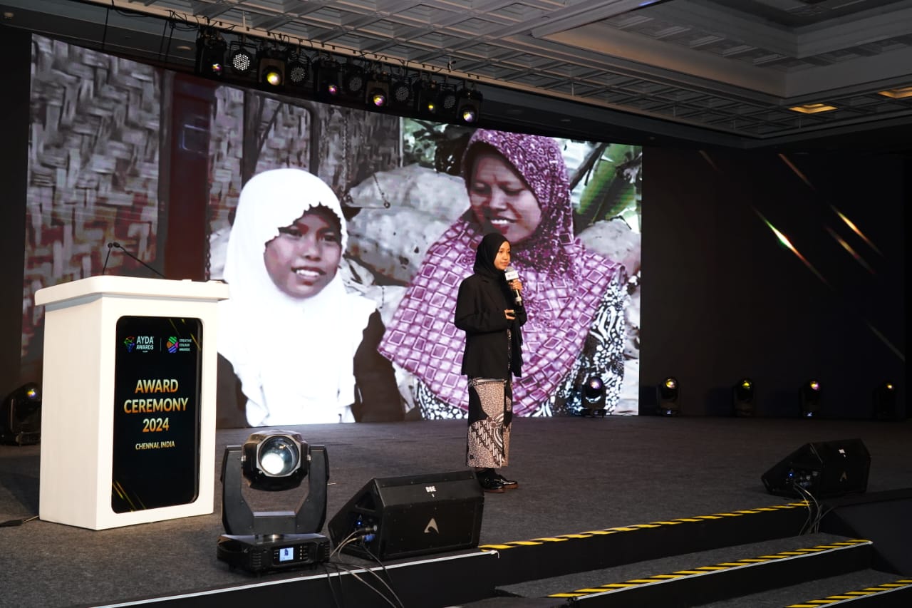 Alifiah Azzahrah meraih gelar Designer of The Year kategori desain interior di ajang AYDA International Awards 2023/24.
