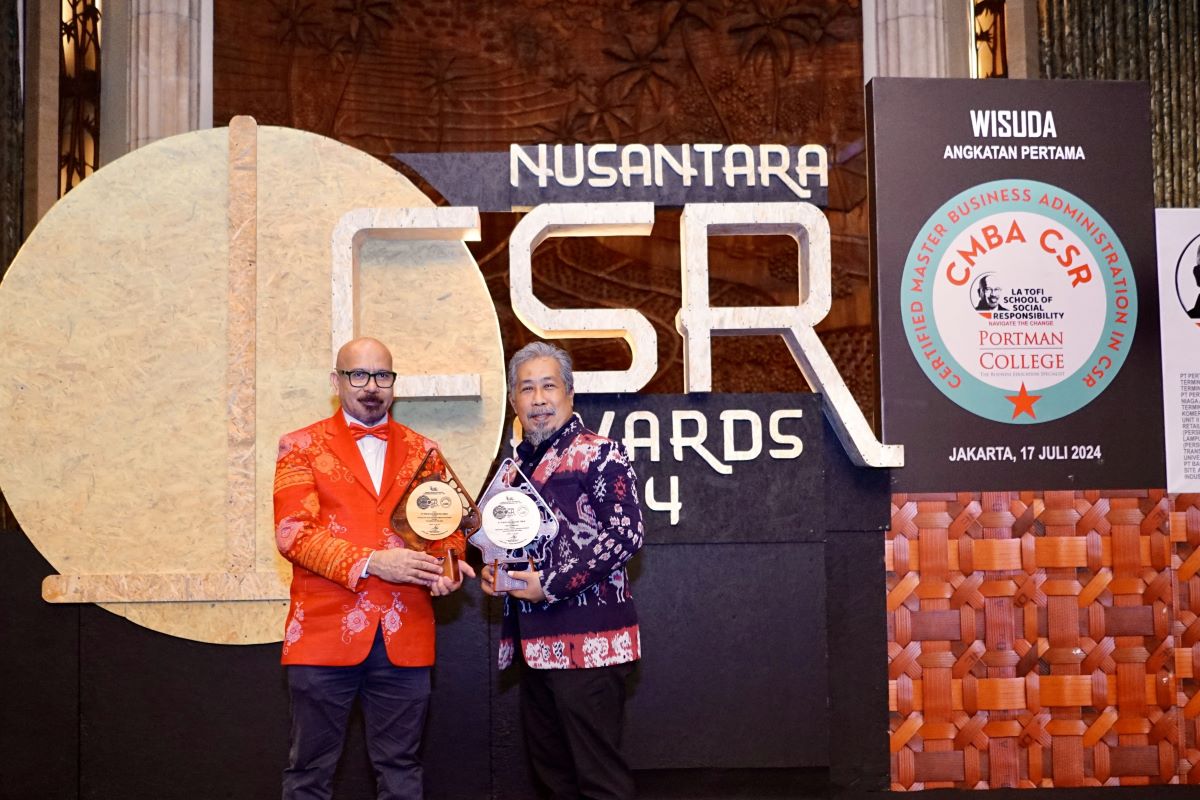 Pupuk Kaltim terima penghargaan Nusantara CSR Award 2024.